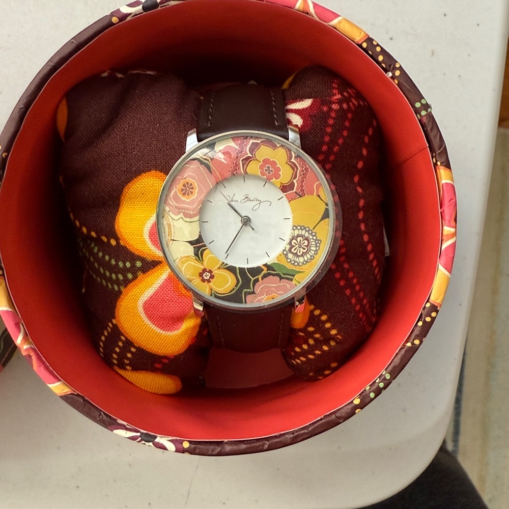Vera Bradley Floral Patterned Watch in Gift Box brand new